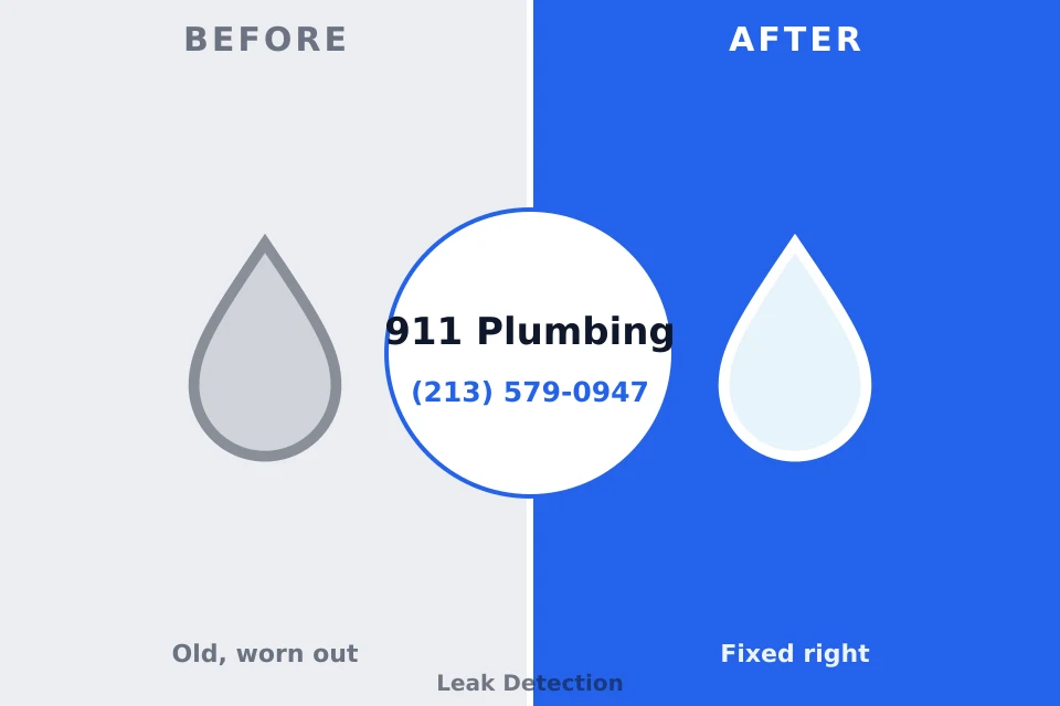 Before and after: plumbing company Bensville, MD